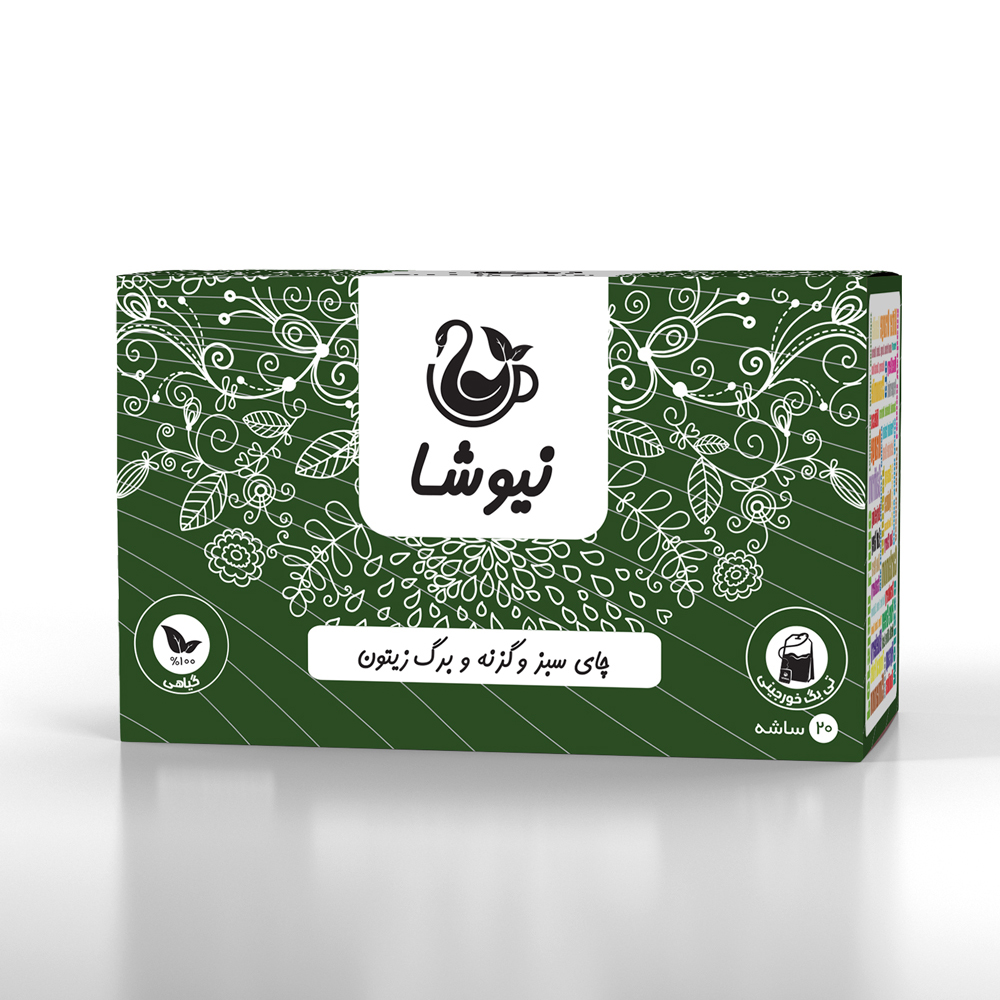 چای سبز وگزنه وبرگ زیتون نیوشا
