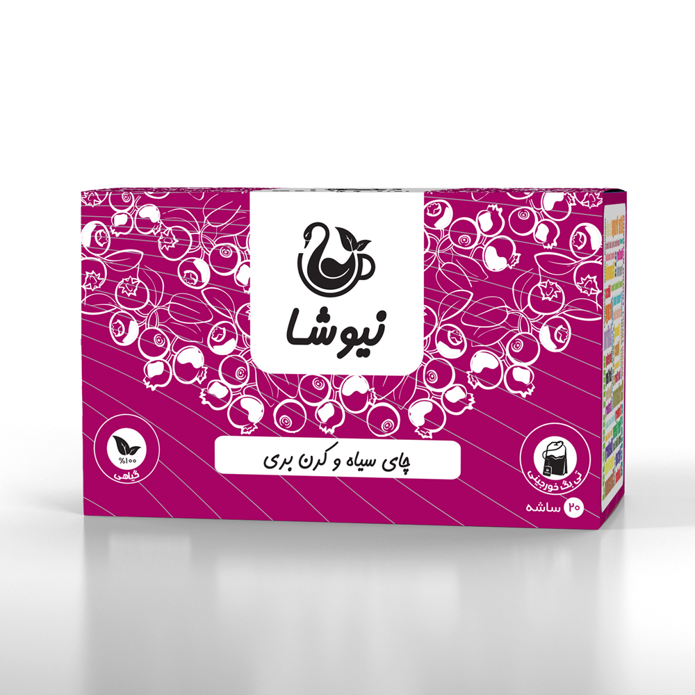 چای سیاه وکرن بری نیوشا