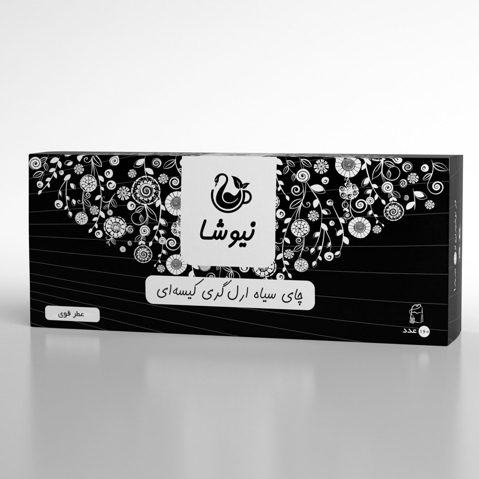چای ارل گری کیسه ای ۱۶۰ عددی نیوشا- عطر قوی